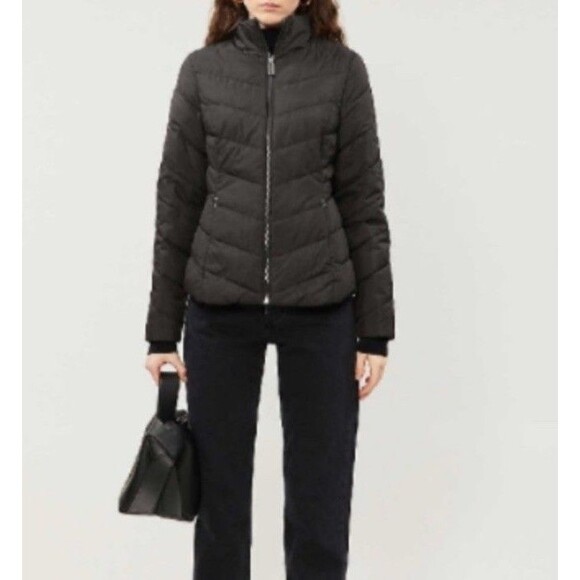 Ted Baker Coat Renika Short Quilted Jacket Packable Puffer Black NWT $195 Size 2 - Picture 2 of 13
